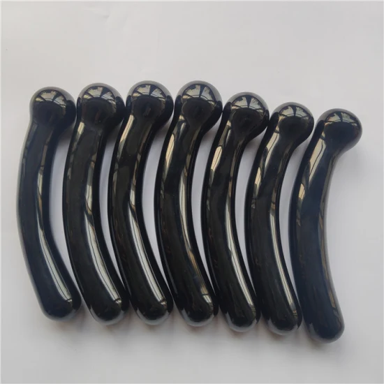 Black Obsidian Stone Bulb Healing Yoni Massage Wand Crystal Dildo