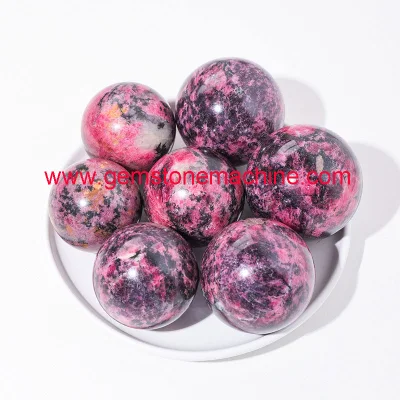 Wholesale Natural Beautiful Rhodonite Sphere Crystal Rock Stone Balls