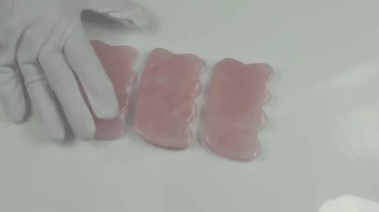 Hot Selling Natural Rose Quartz Jade Stone Gua Sha Board