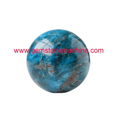 Natural Blue Apatite Sphere Crystal Healing Stone Ball for Decoration